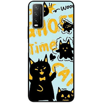 Ốp lưng cho Vivo Y12s - Y20 - Y20s - Y21 - Y21s - Y33s - Y33T - Mèo Mun GHOST - Hàng Chính Hãng