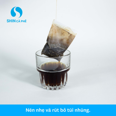 Cà phê Sơn La Blend - SHIN Cà Phê - Túi Nhúng - Hộp 10 gói