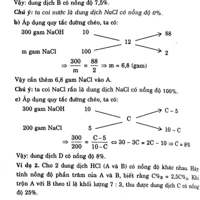 Chuyên Đề Nồng Độ Dung Dịch Và Hiệu Suất Phản Ứng Hoá Học 9