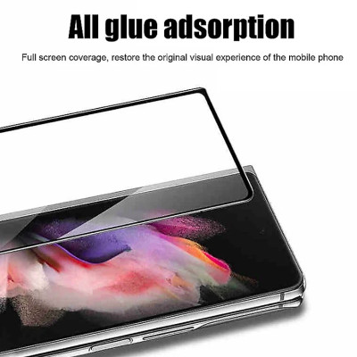 Miếng dán kính cường lực màn hình trước cho Samsung Galaxy Z Fold 7 , Z Fold 6 full 9D hiệu Kuzoom - Hàng nhập khẩu