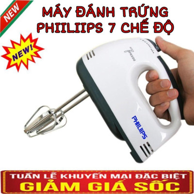 [HCM] Máy Đánh Trứng 7 Cấp Độ Tặng Kèm 4 Đầu Khuấy innox Máy Tạo Bọt Máy Đánh Bọt Inox