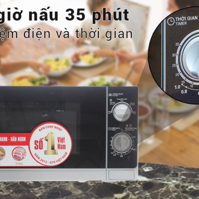 Lò Vi Sóng Sharp R-205VN(S) - 20L - Hàng chính hãng