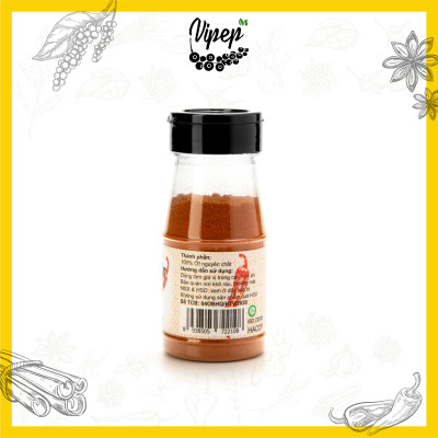 Ớt Bột Chỉ Thiên Tự Nhiên Vipep Hũ Nhựa 45g