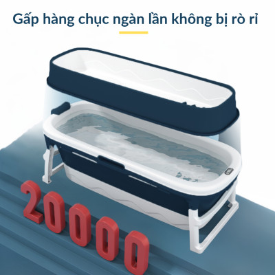 Bồn tắm gấp gọn thông minh Legaxi dành cho người lớn trẻ em, Có thể làm bể bơi Size 148 Cm