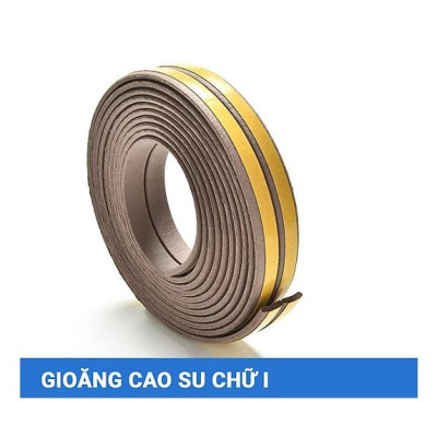 Cuộn 6 mét Roong, Gioăng cao su chữ I chống ồn, Ron ngăn Bụi cửa Sổ cửa đi cửa nhà