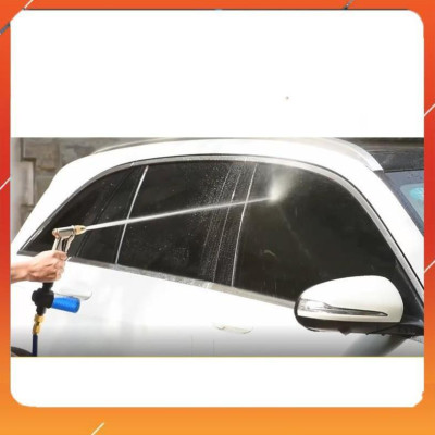 ️Evoucher Bộ dây vòi xịt nước rửa xe, tưới cây , tăng áp 3 lần, loại 7m, 10m 206701-2 đầu đồng,cút, +  khăn phượt