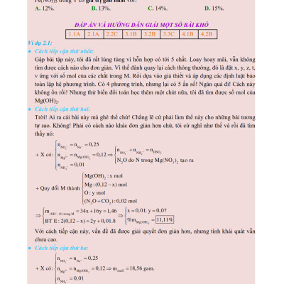 VƯỢT VŨ MÔN 25 NGÀY CHINH PHỤC ĐỀ THI TRẮC NGHIỆM HÓA HỌC_KV
