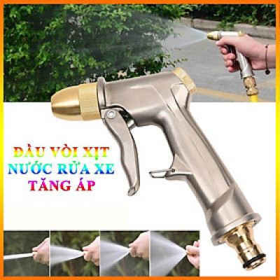 Đầu Vòi Xịt Nước Rửa Xe Tăng Áp Lực Nước Cực Mạnh (Trắng)