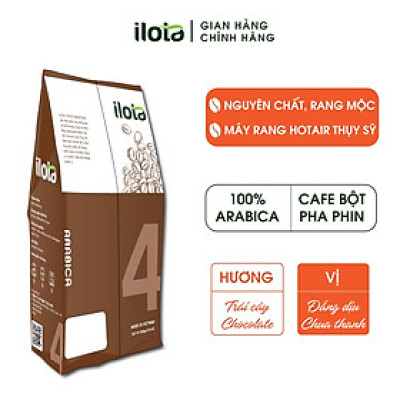 Cà phê nguyên chất Arabica ILOTA 4 Espresso Coldbrew xay pha phin 500gr