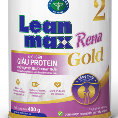 Sữa Leanmax Rena 2 Gold (400g) - Dinh Dưỡng dành cho người cần bổ sung Protein