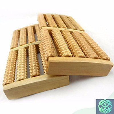 Bàn Mát Xa Gỗ 5 Hàng - Bàn massage gỗ bàn chân 5 hàng