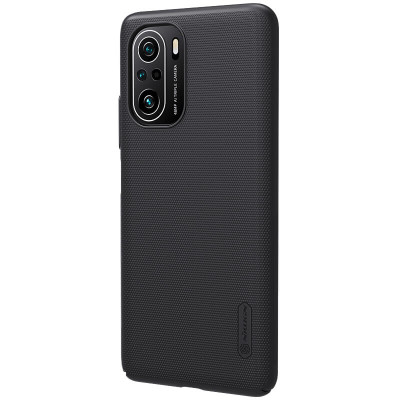 Ốp lưng cho Xiaomi Redmi K40, K40 Pro, K40 Pro+, Mi11i , Poco F3 Nillkin dạng sần đen - Hàng nhập khẩu