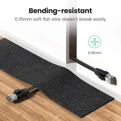 Ugreen UG10979NW134TK 0.5M CAT8 U-FTP 2000Mhz 30AWG cáp mạng màu đen 50cm - HÀNG CHÍNH HÃNG