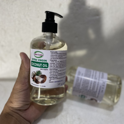 DẦU DỪA HỮU CƠ ÉP LẠNH - RICH COCO – EXTRA VIRGIN COCONUT OIL – CHAI 500ml