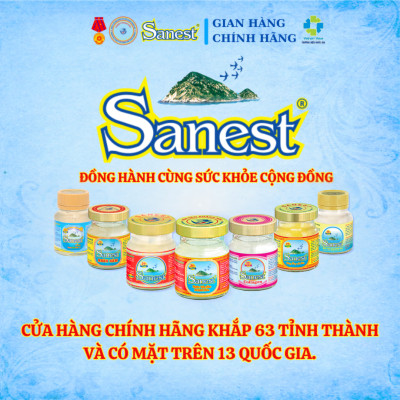  NEW [ Combo 5 lọ] Nước Yến sào Khánh Hòa Sanest 21% - Dành cho Người Cao Tuổi - Có đường