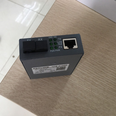 Bộ chuyển đổi quang điện Gigabit 10/100/1000M (1 sợi quang) Converter Netlink HTB-4100A\B ( 2 thiết bị) - Hàng nhập khẩu
