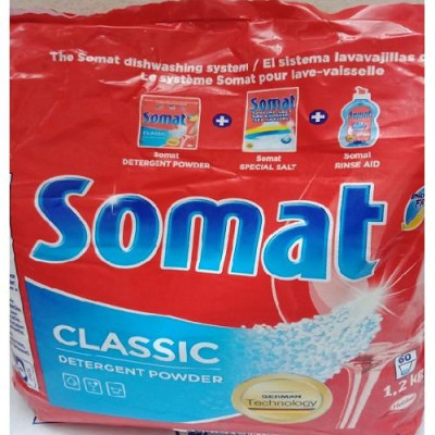 Bộ 3 sản phẩm viên rửa bát finish 150 viên + muối rửa bát 1,2 kg Somat + nuớc làm bóng Somat 500ml