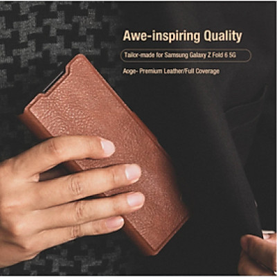Bao Da dành cho Samsung Galaxy Z Fold 7 / Z Fold 6 hiệu Nillkin Aoge Leather Cao Cấp - Hàng nhập khẩu