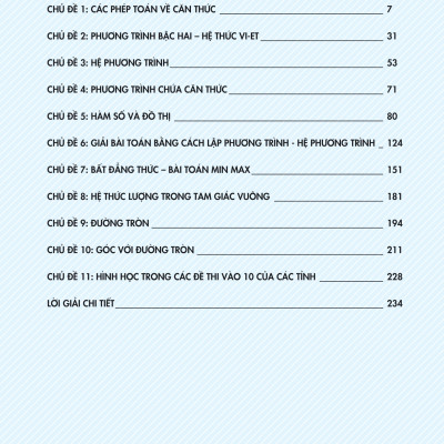 Chinh Phục Luyện Thi Vào Lớp 10 Môn Toán Theo Chủ Đề