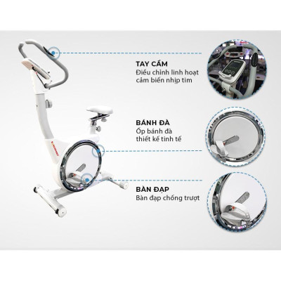CHỈ GIAO MIỀN NAM | Xe đạp tập KINGSPORT KS-102 thiết kế hiện đại, kháng lực đa cấp độ, tích hợp đồng hồ đo lường chỉ số