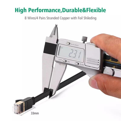 Ugreen UG11263NW106TK 5M màu Đen Cáp mạng LAN CAT 7 ftp dây dẹp - HÀNG CHÍNH HÃNG