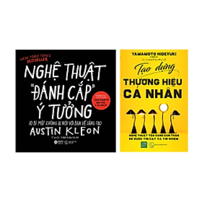 Combo 2 cuốn: Nghệ Thuật Đánh Cắp Ý Tưởng (10 Bí Mật Không Ai Nói Với Bạn Về Sáng Tạo) + Tạo Dựng Thương Hiệu Cá Nhân