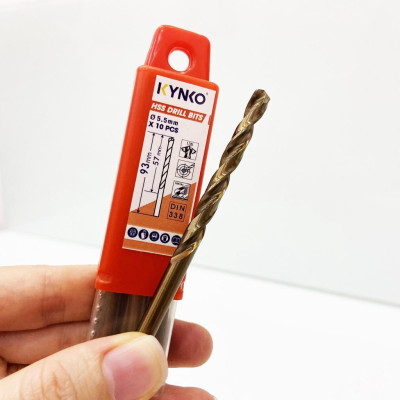 MŨI KHOAN INOX KYNKO đường kính phi Ø 5.5mm M2- 055 (VỈ 10 CHIẾC)