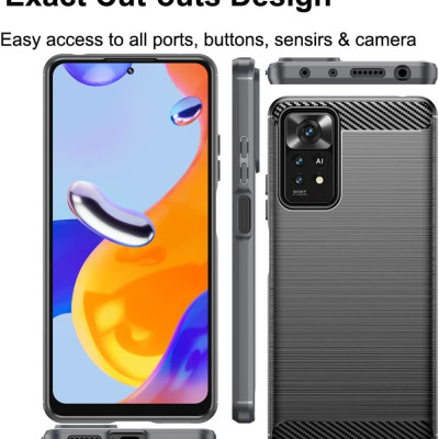 Ốp lưng chống sốc vân kim loại cho Xiaomi Redmi Note 11 Pro 4G / 5G hiệu Likgus (chuẩn quân đội, chống va đập, chống vân tay) - Hàng nhập khẩu