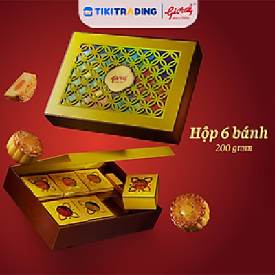 Hộp 6 Bánh Trung Thu Givral Trăng Yêu Thương 6 (200gr)