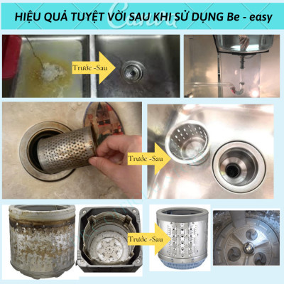 Bột Thông Tắc Đường Ống, Cống Thoát, Chậu Rửa, Vệ Sinh Lồng Giặt Dr.C CHÍNH HÃNG - Be.Easy