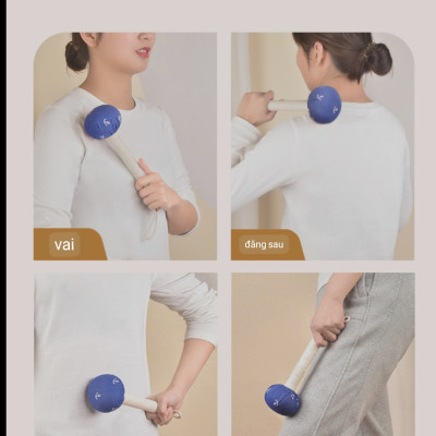 Búa gõ Ngải Cứu Massage đấm Lưng Vai Chăm Sóc Sức Khỏe. Cây đấm lưng ngải cứu trung hoa