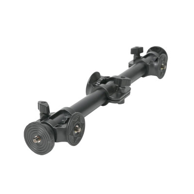 Thanh ngang Yunteng VCT-369 dài 63cm gắn Tripod quay trên xuống có 3 đầu ren 1/4 - Hàng chính hãng