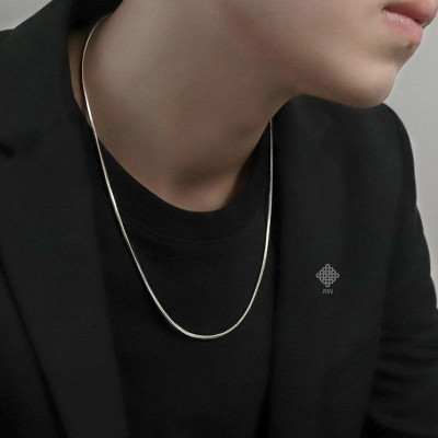 Vòng cổ nam -  titan unisex sợi mì, Vòng cổ titan lụa mỏng không phai màu không rỉ sét trangsucpt