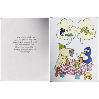 Sách cho bé - Bộ 4 cuốn Chú Chim Cánh Cụt Luy-Xiêng - Tác giả Jean Marc Mathis 