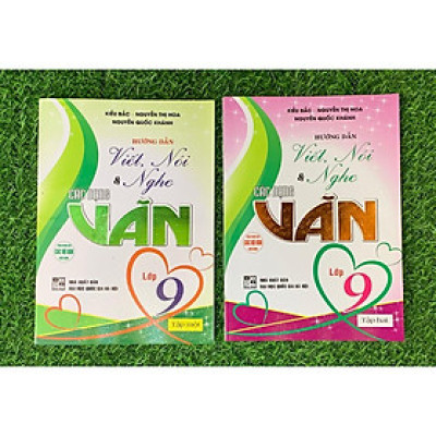 Sách - combo hướng dẫn viết nói và nghe các dạng văn lớp 9 tập 1 + tập 2 (HA-MK)