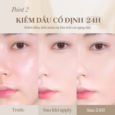 Phấn nước che phủ toàn diện bền màu mịn màng kiềm dầu 24h mude Cushion Soft Silky Fit All Day (15g)