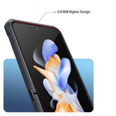 Ốp Lưng Chống Sốc Cho Samsung Galaxy Z Flip 7 , Z Flip 6 , Z Flip 5 , Z Flip 4 , Z Flip 3 Mặt Lưng Trong Suốt Bảo Vệ  - Hàng Chính Hãng Xundd