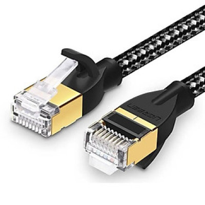 Ugreen UG50353NW117TK 3M màu Đen Cáp mạng LAN CAT6 bọc lưới cao cấp - HÀNG CHÍNH HÃNG