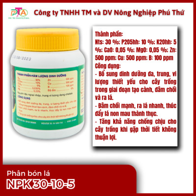 Phân Bón Lá Đầu Trâu MK 30-10-5 (Cây Ăn Trái) 400g