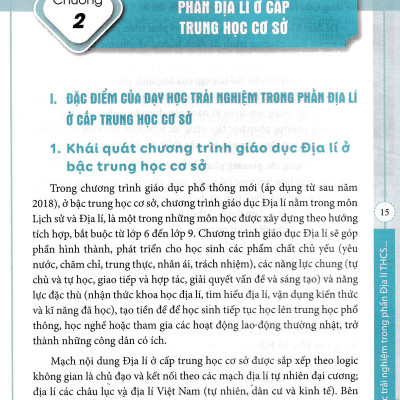 Sách Tổ Chức Dạy Học Trải Nghiệm Trong Môn Lịch Sử Và Địa Lí THCS - Phần Địa Lí + Phần Lịch Sử (Theo Chương Trình GDPT 2018 Và SGK Mới)