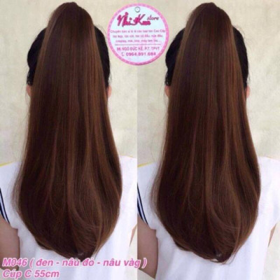 Tóc giả freeship 50k ngoặm cúp tóc giả cao cấp chịu nhiệt-hình thật