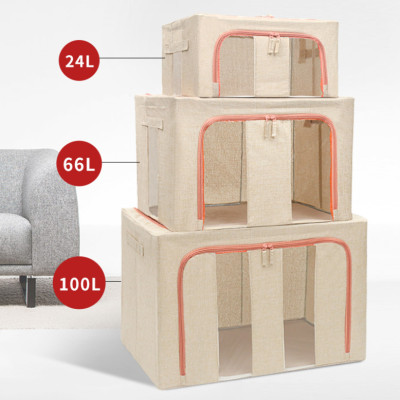 Túi chăn màn khung sắt xuất khẩu Hàn Quốc, Túi đựng chăn mền quần áo cao cấp chính hãng D Danido