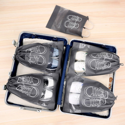 Túi Đựng Giày Dép Du Lịch Có Dây Rút Để Giày Đá Bóng Thể Thao Thoáng Khí Chống Bụi Bẩn