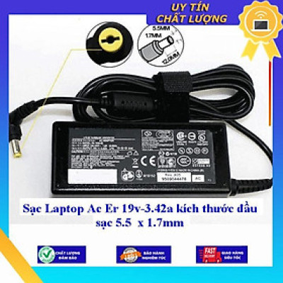 Sạc cho Laptop Ac Er 19v-3.42a kích thước đầu sạc 5.5 x 1.7mm - Hàng Nhập Khẩu New Seal