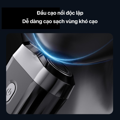 Máy cạo râu XM Enchen Mini 6 lưỡi dao kép mỏng, chống nước IPX7, pin sử dụng đến 2 tháng - Hàng nhập khẩu