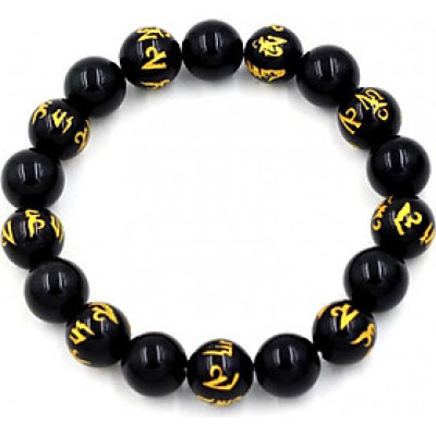 Vòng tay chuỗi hạt thạch anh đen 10 ly MSA102