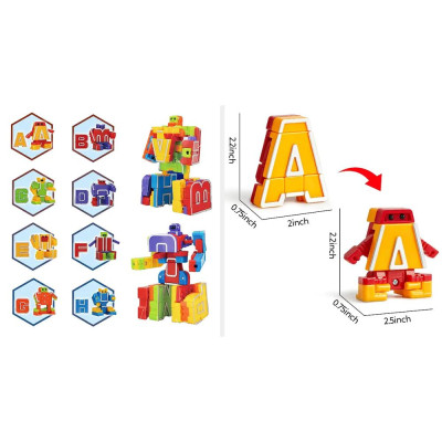 Đồ Chơi Lắp Ráp Biến Hình Robot Chữ Cái H - Cresta DK81234