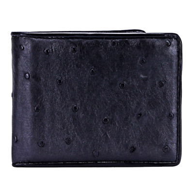 Ví nam Huy Hoàng da đà điểu da bụng màu đen, nâu đất, nâu đỏ, vàng bò HT2405-06-07-19 