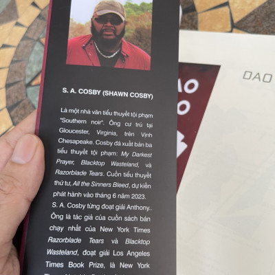 DAO CẠO – S.A. Cosby - Tưởng Hoàng Nam dịch - Bách Việt Book - NXB Lao Động