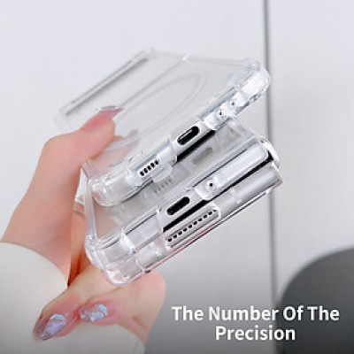 Ốp lưng chống sốc trong suốt hỗ trợ sạc Maqsafe cho Samsung Galaxy Z Fold 3 / Z Fold 4 hiệu Likgus Maqsafe Magetic Case siêu mỏng 1.5mm, độ trong tuyệt đối, chống trầy xước, chống ố vàng, tản nhiệt tốt - hàng nhập khẩu